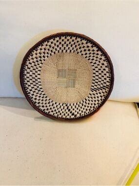One of a Kind! NEW Woven Basket. Made by Binga people of Zambia Zimbabwe Africa